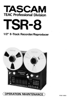 Tascam TSR-8 - Owners Manual